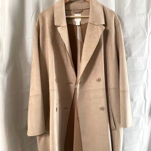H&M Wool Blend Beige Coat Jacket
